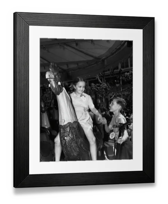 Framed Print : Steeplechase Park Fun Framed Print : Steeplechase Park Fun