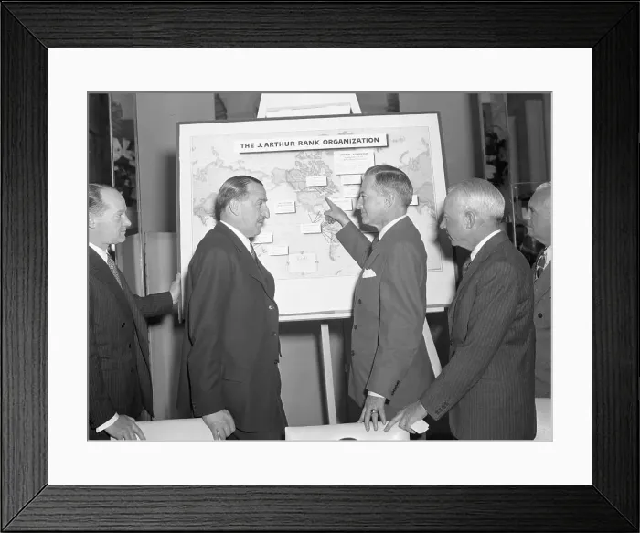Framed Print : J. Arthur Rank And Group Framed Print : J. Arthur Rank And Group
