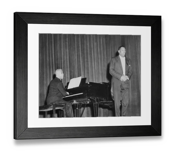 Framed Print : Paul Robeson Singing on Stage Framed Print : Paul Robeson Singing on Stage