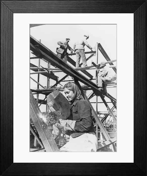 Framed Print : Woman Construction Worker Framed Print : Woman Construction Worker