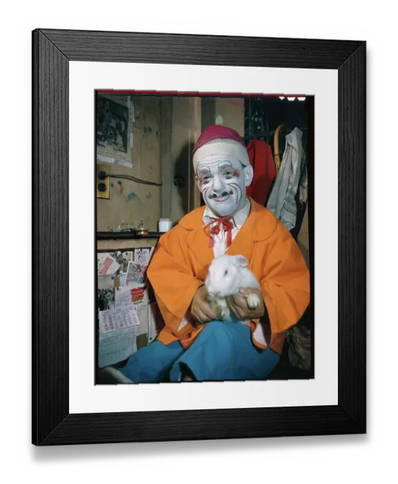 Framed Print : Portrait of a Clown Framed Print : Portrait of a Clown
