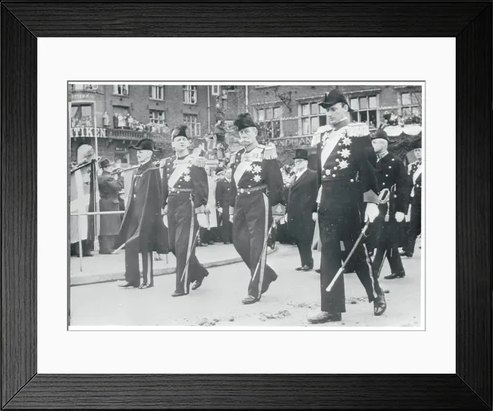 Framed Print : Royal Leaders at King Christian Tenth Funeral Framed Print : Royal Leaders at King Christian Tenth Funeral