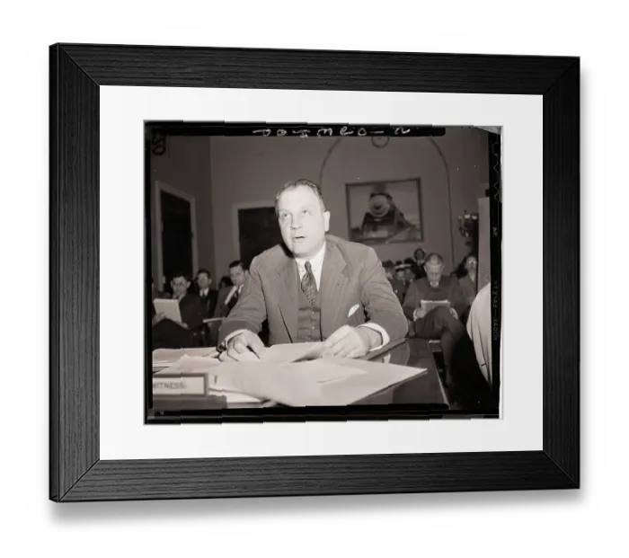Framed Print : Juan T. Trippe Testifies at House Committee Framed Print : Juan T. Trippe Testifies at House Committee