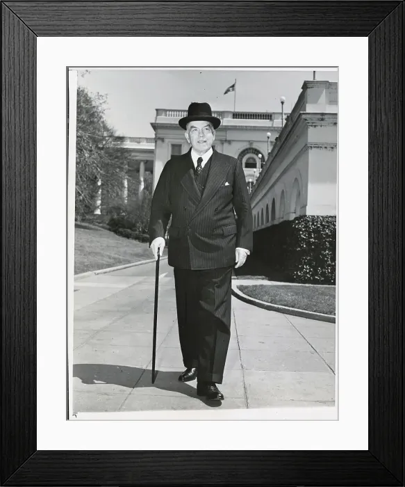 Framed Print : Mackenzie King Leaving White House Framed Print : Mackenzie King Leaving White House
