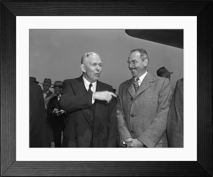 Framed Print : George Marshall Chatting with Dean Acheson Framed Print : George Marshall Chatting with Dean Acheson