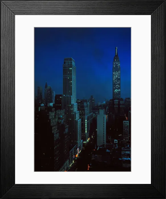 Framed Print : Skyscrapers of New York City at Night Framed Print : Skyscrapers of New York City at Night