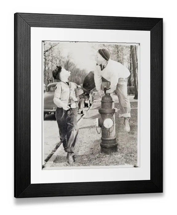 Framed Print : Bischoff & Ulrich, Boys Playing Outdoors Framed Print : Bischoff & Ulrich, Boys Playing Outdoors