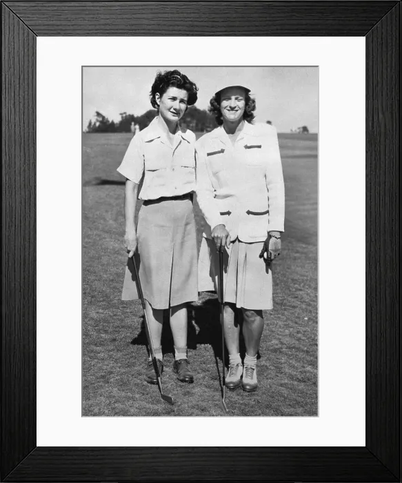 Framed Print : Babe Didrikson Standing with Louise Suggs Framed Print : Babe Didrikson Standing with Louise Suggs