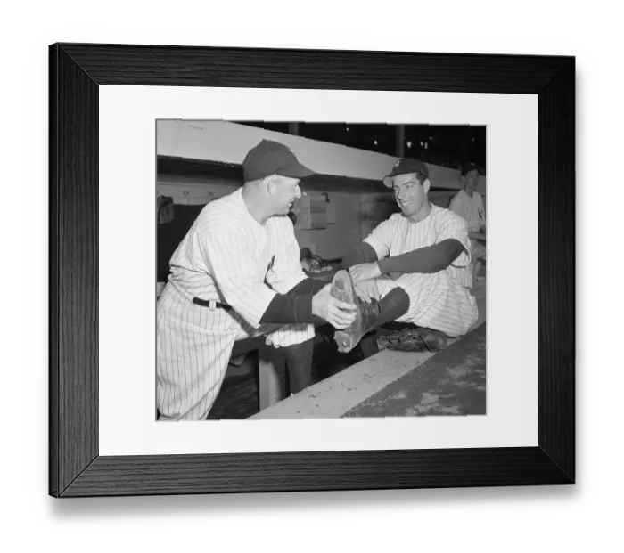 Framed Print : Joe DiMaggio with Chuck Dressen Framed Print : Joe DiMaggio with Chuck Dressen