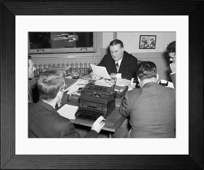 Framed Print : Bert Bell Passes Sentence Of Nfl Bribe Framed Print : Bert Bell Passes Sentence Of Nfl Bribe