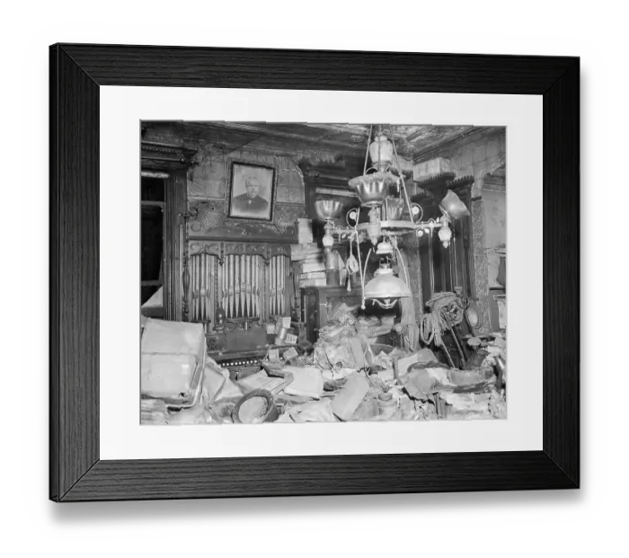 Framed Print : Interior Shot of a Room Within the Collyer House Framed Print : Interior Shot of a Room Within the Collyer House