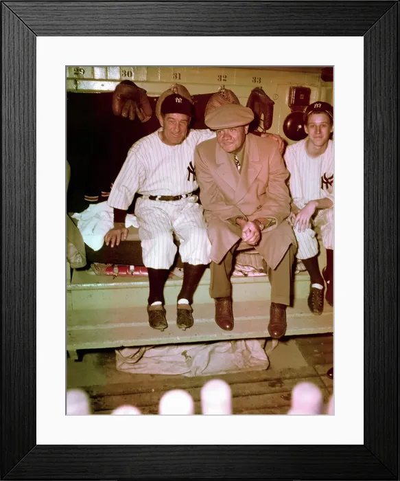 Framed Print : Babe Ruth with Bucky Harris Framed Print : Babe Ruth with Bucky Harris