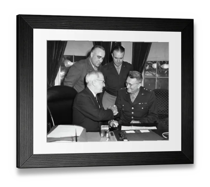 Framed Print : President Truman and Others After Signing of the Selective Service Record Bill Framed Print : President Truman and Others After Signing of the Selective Service Record Bill