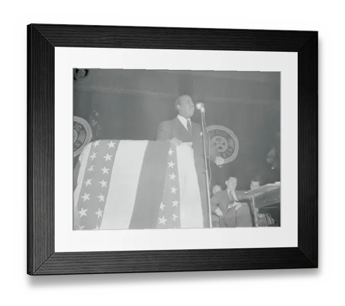 Framed Print : City Councilman Benjamin Davis at Podium Framed Print : City Councilman Benjamin Davis at Podium