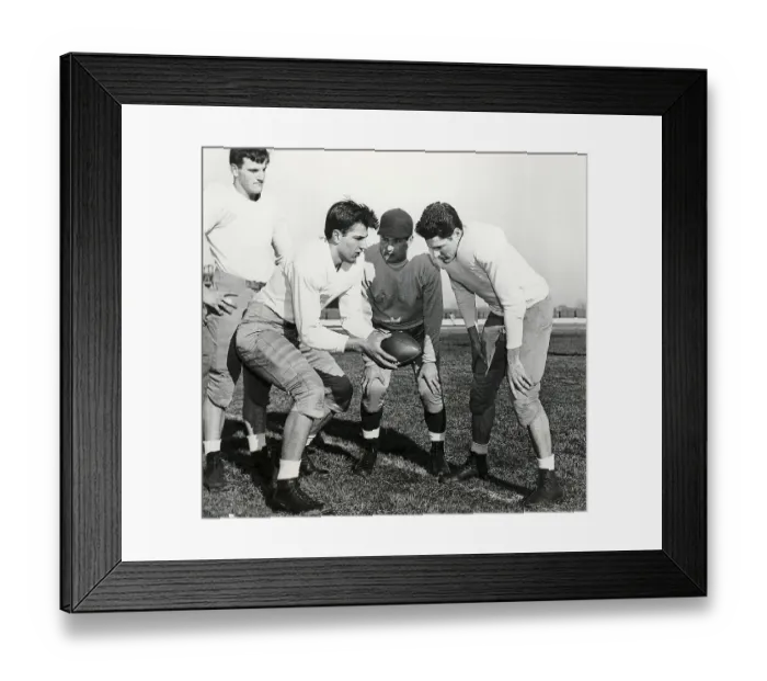 Framed Print : Sid Luckman Coaching College Football Framed Print : Sid Luckman Coaching College Football