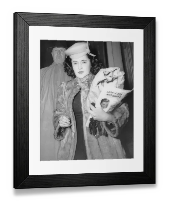 Framed Print : To Hear Her Fate on Murder Charge