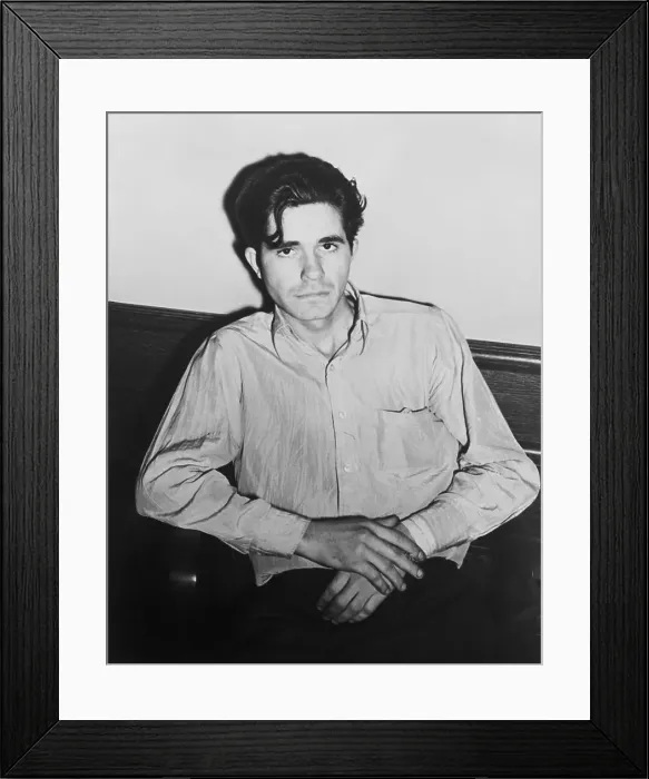 Framed Print : Suspect Melvin Robert Bailey in Pensive Mood Framed Print : Suspect Melvin Robert Bailey in Pensive Mood