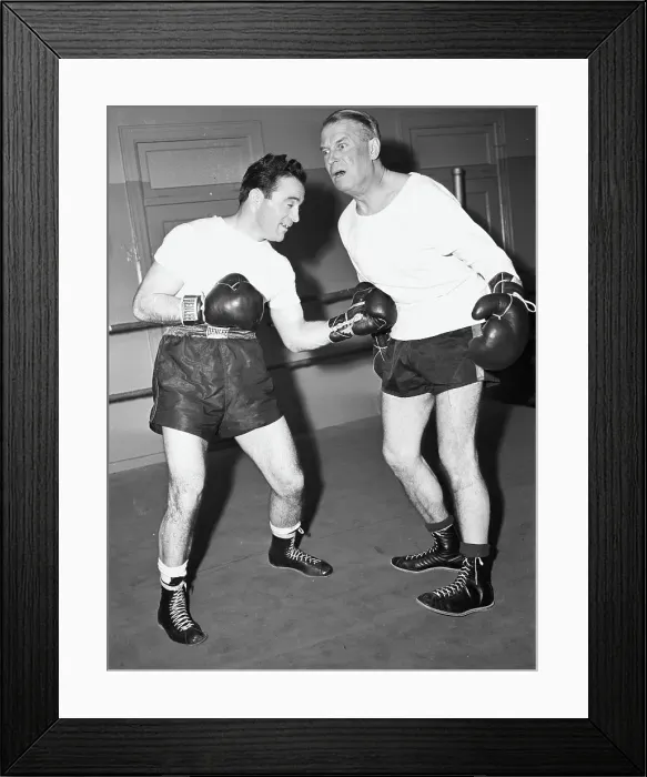 Framed Print : Maurice Chevalier Punched in Midriff Framed Print : Maurice Chevalier Punched in Midriff