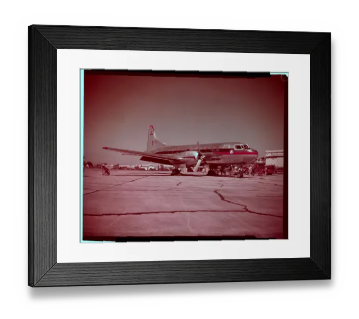 Framed Print : Airplane on Runway