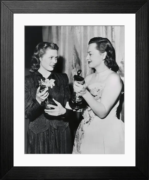 Framed Print : Olivia De Havilland and Cathy O'Donnell Framed Print : Olivia De Havilland and Cathy O'Donnell