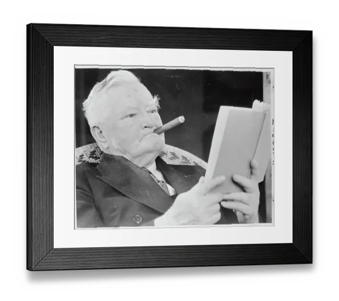 Framed Print : John Nance Garner Smoking Framed Print : John Nance Garner Smoking