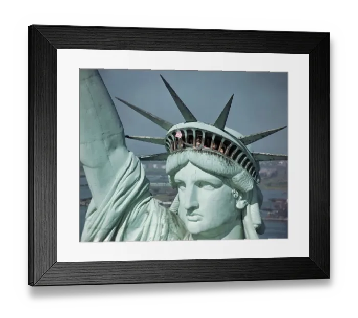 Framed Print : Visitors in the Statue of Liberty's Crown Framed Print : Visitors in the Statue of Liberty's Crown