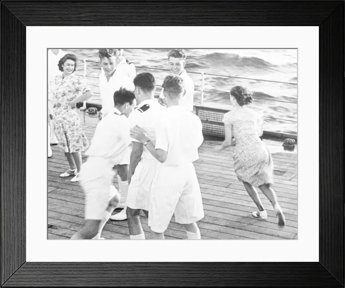Framed Print : Princess Margaret Rose Playing Tag with Sailors