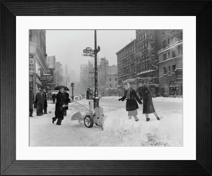 Framed Print : Rototiller Clears New York Framed Print : Rototiller Clears New York