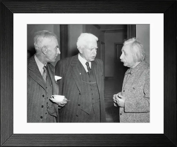 Framed Print : Albert Einstein with Others Framed Print : Albert Einstein with Others