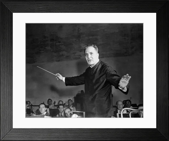 Framed Print : Conductor Bruno Walter