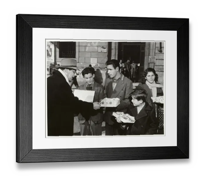 Framed Print : Cigarette Sellers in Postwar Black Market
