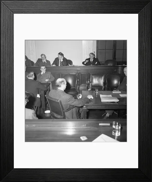 Framed Print : Lilienthal Testifying On Atomic Energy Framed Print : Lilienthal Testifying On Atomic Energy