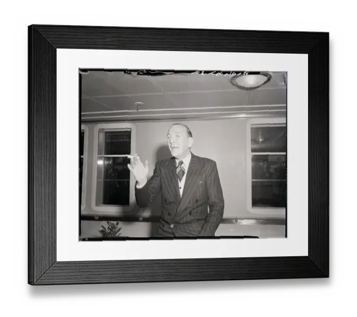 Framed Print : Noel Coward Talks, Gestures Framed Print : Noel Coward Talks, Gestures