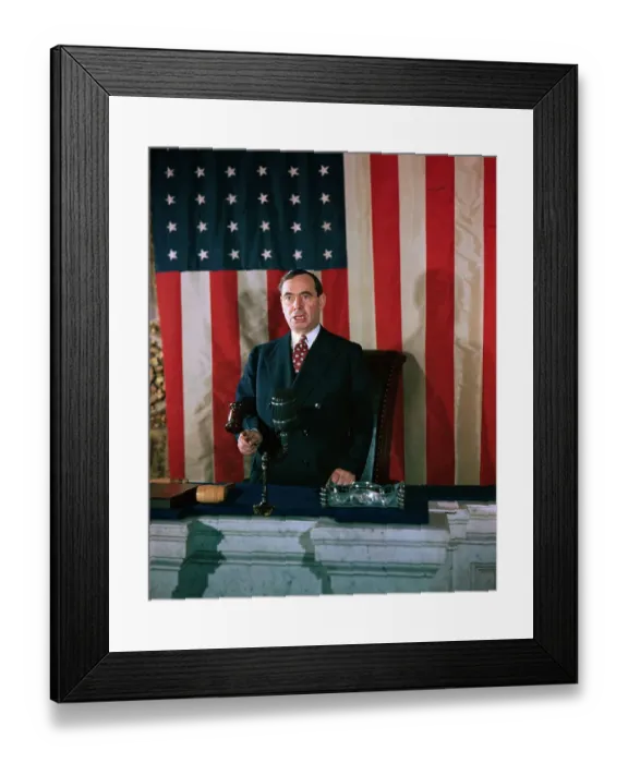 Framed Print : Joseph Martin Banging his Gavel in House Framed Print : Joseph Martin Banging his Gavel in House