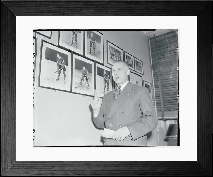 Framed Print : Clarence Campbell Speaking Framed Print : Clarence Campbell Speaking