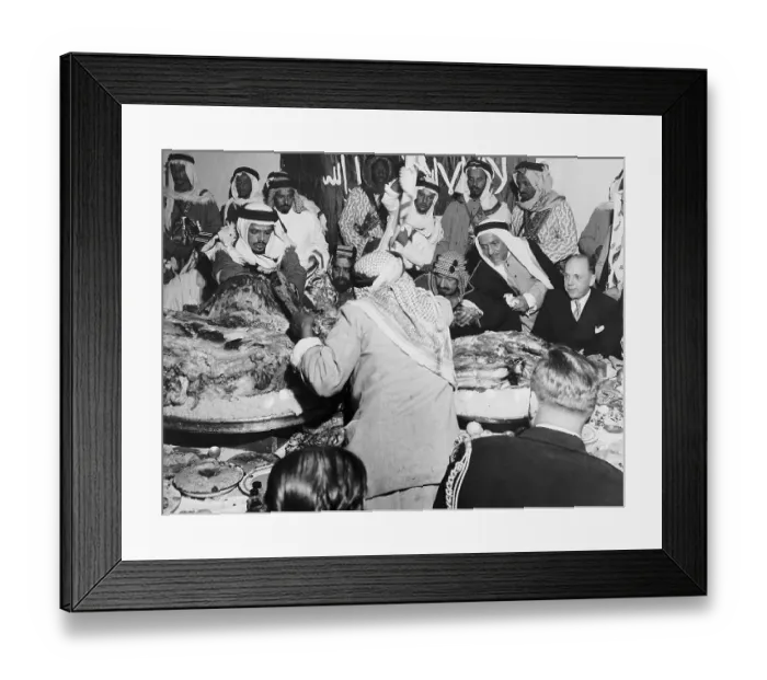 Framed Print : J. Rives Childs and King Ibn Saud Framed Print : J. Rives Childs and King Ibn Saud