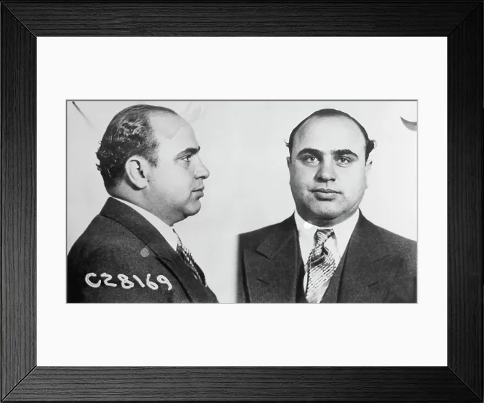 Framed Print : Mugshot of Gangster Al Capone Framed Print : Mugshot of Gangster Al Capone