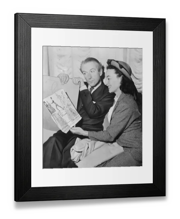 Framed Print : Lucia Chase and Cecil Beaton Discussing Fashion Framed Print : Lucia Chase and Cecil Beaton Discussing Fashion