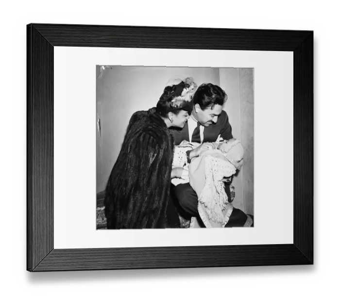 Framed Print : Mr. And Mrs. Adam Clayton Powell, Son Framed Print : Mr. And Mrs. Adam Clayton Powell, Son
