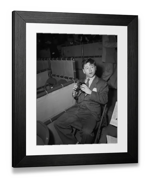 Framed Print : Mickey Rooney with Binnoculars Framed Print : Mickey Rooney with Binnoculars