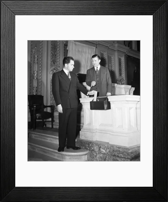Framed Print : Congressman Richard Nixon and Ralph Roberts Framed Print : Congressman Richard Nixon and Ralph Roberts