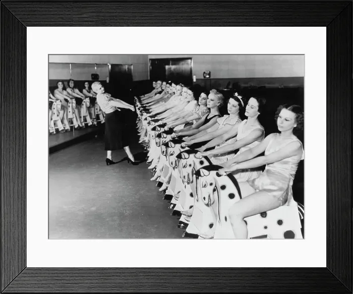 Framed Print : Florence Rogge At Work With Dancers