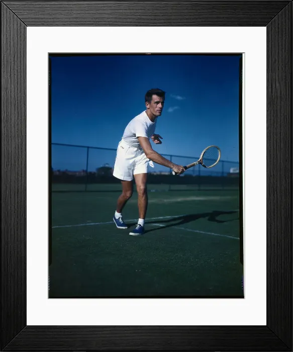 Framed Print : Frank Parker Playing Tennis Framed Print : Frank Parker Playing Tennis