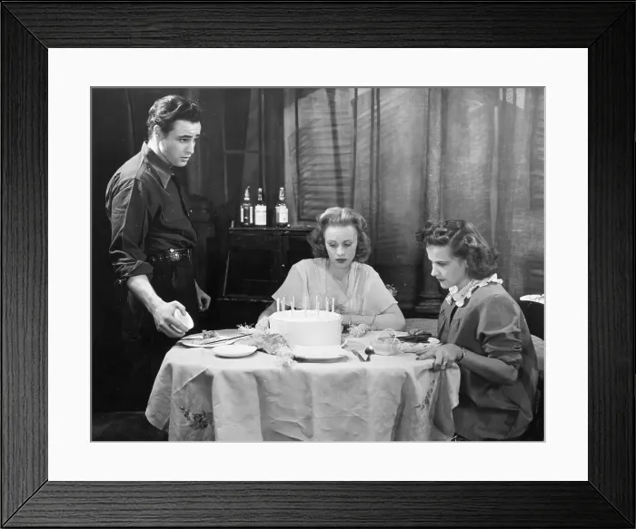 Framed Print : Marlon Brando, Jessica Tandy and Kim Hunter at Table Framed Print : Marlon Brando, Jessica Tandy and Kim Hunter at Table