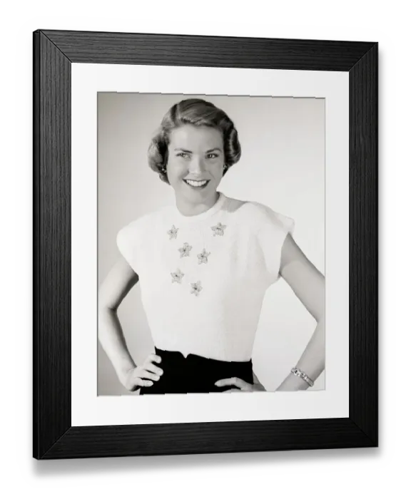 Framed Print : Grace Kelly as a Young Woman Framed Print : Grace Kelly as a Young Woman