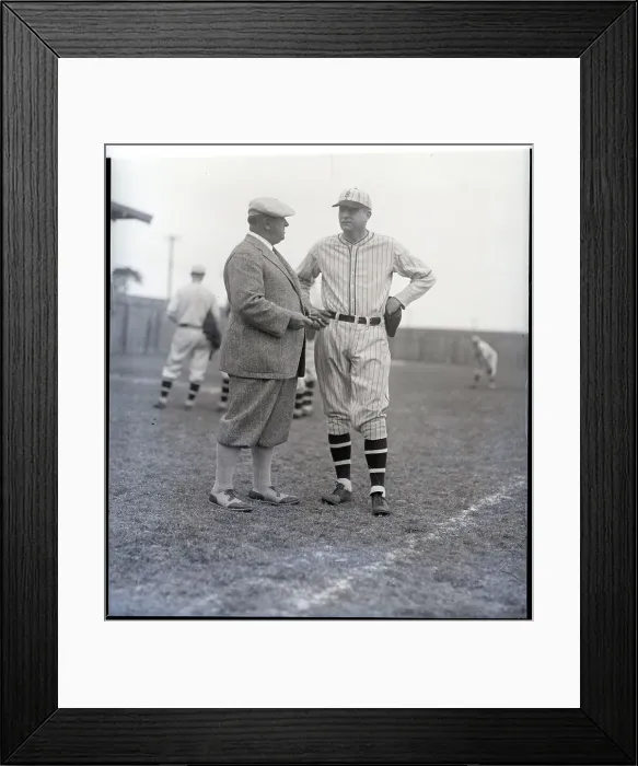 Framed Print : Wilbert Robinson and Dazzy Vance Talking Framed Print : Wilbert Robinson and Dazzy Vance Talking