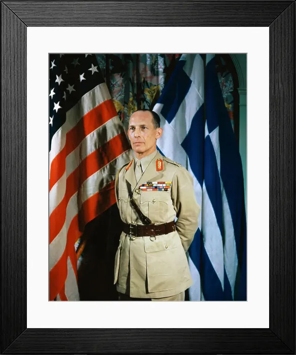 Framed Print : King George of Greece in Military Uniform Framed Print : King George of Greece in Military Uniform