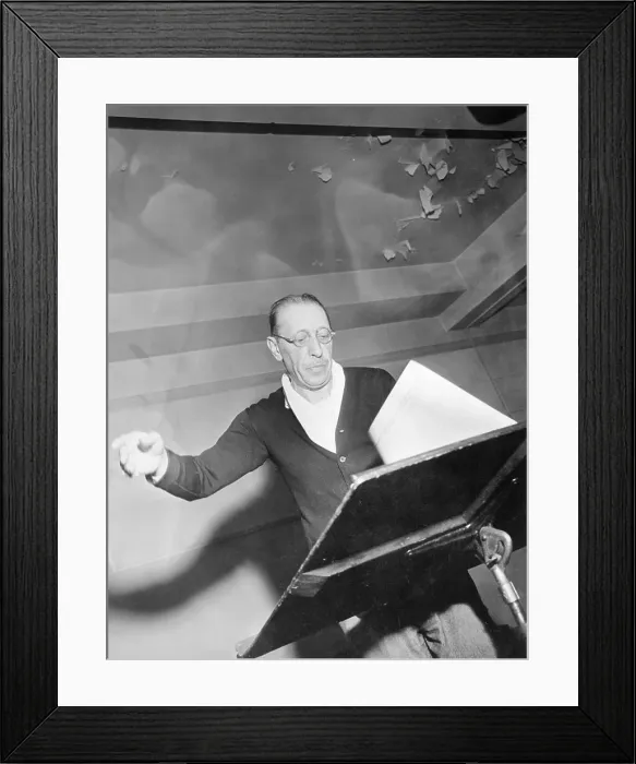 Framed Print : Igor Stravinsky Conducting Orchestra Framed Print : Igor Stravinsky Conducting Orchestra