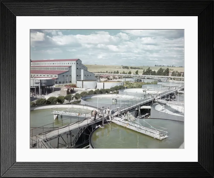 Framed Print : Shallow Industrial Tanks Framed Print : Shallow Industrial Tanks