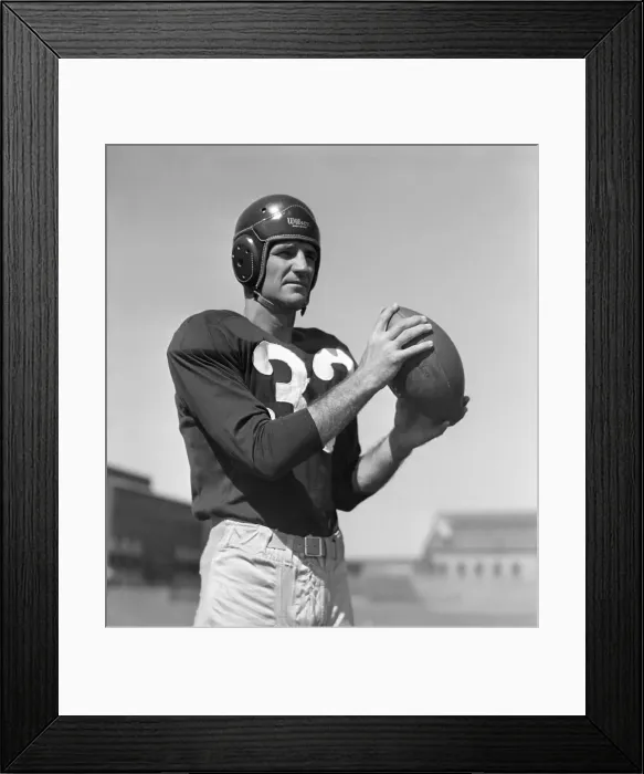 Framed Print : Sammy Baugh Holding a Football Framed Print : Sammy Baugh Holding a Football
